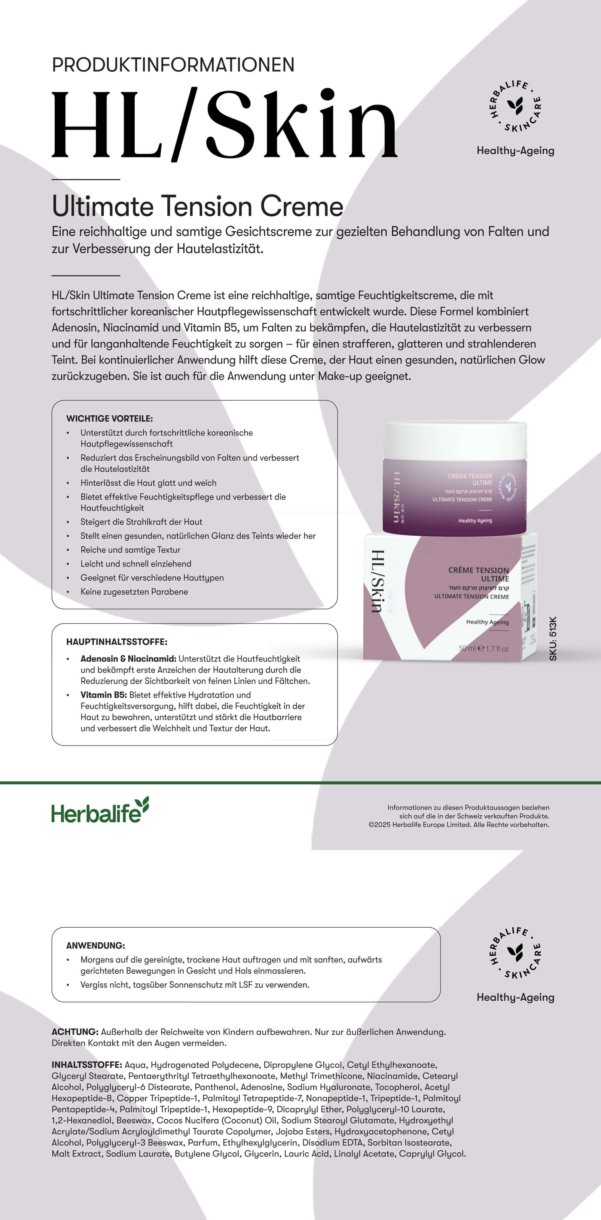 HL/Skin Ultimate Tension Cream (ref: 513K)